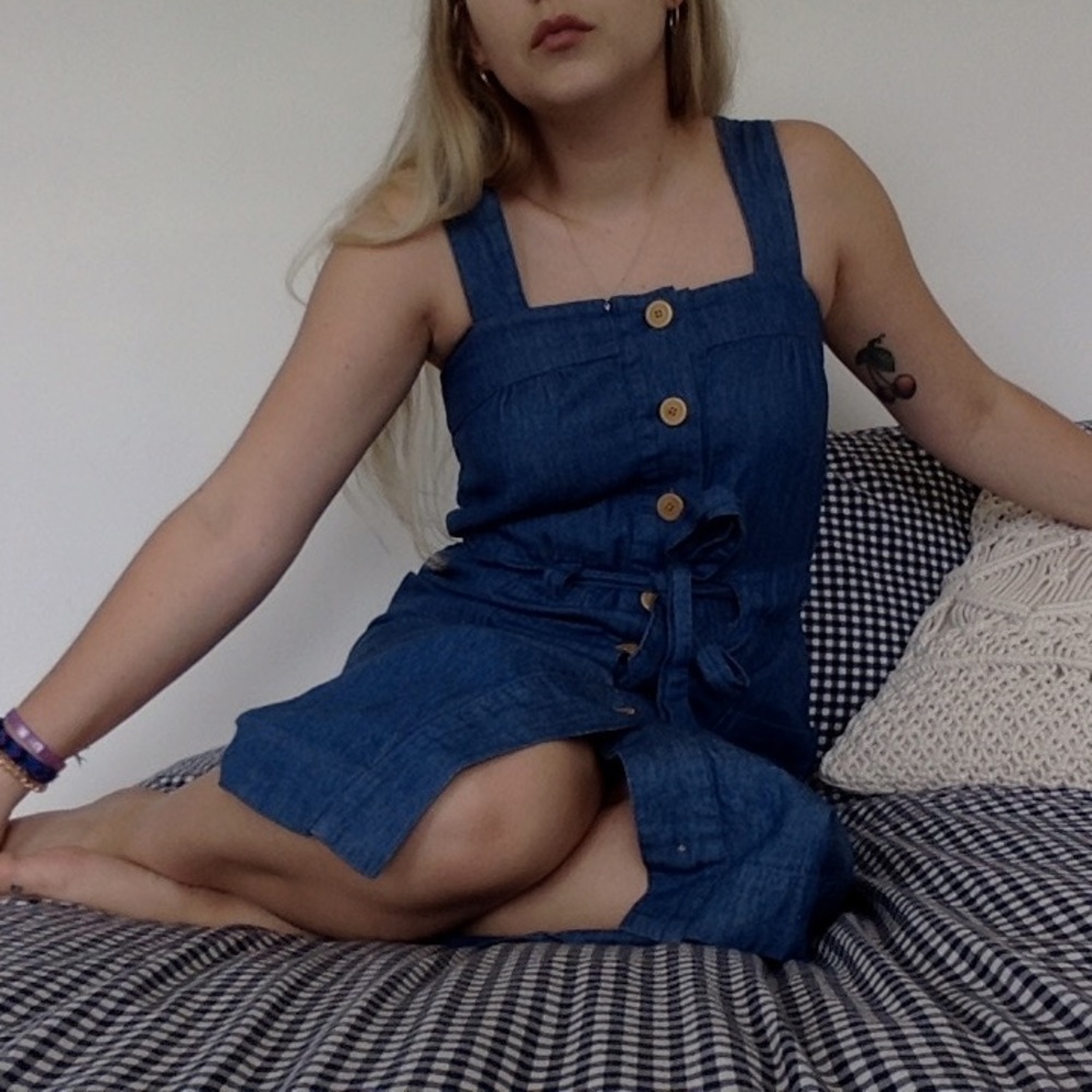 Steven Alan midi denim dress